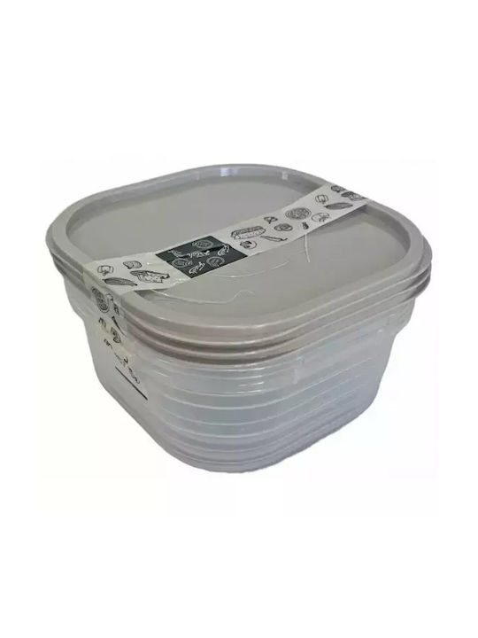 TnS Microwave Plastic Lunch Box Gray 1500ml