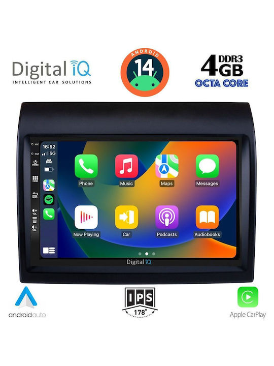 Digital IQ Car Audio System for Peugeot Boxer Fiat Ducato Citroen Jumper 2011-2021 (Bluetooth/USB/AUX/WiFi/GPS/Apple-Carplay/Android-Auto) with Touch Screen 9"