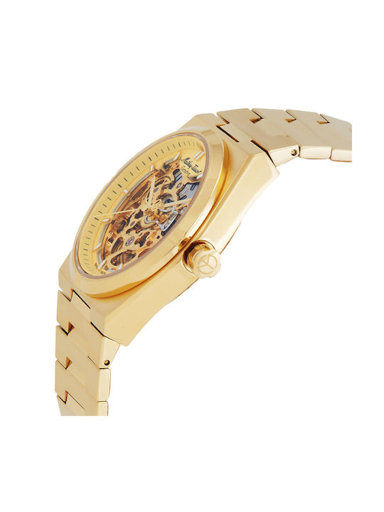 Mathey Tissot Uhr Automatisch mit Gold Metallarmband