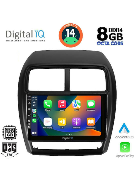 Digital IQ Car Audio System for Mitsubishi Asx 2020> (Bluetooth/USB/AUX/WiFi/GPS/Apple-Carplay/Android-Auto) with Touch Screen 9"