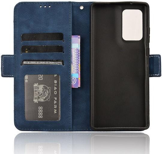 Book Synthetic Leather / Silicone Navy Blue (Motorola Edge 50 Fusion 5G)
