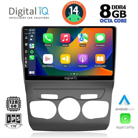 Auto-Audiosystem für Citroen C4 / DS4 2011-2018 (Bluetooth/USB/AUX/WiFi/GPS/Apple-Carplay/Android-Auto) mit Touchscreen 10"