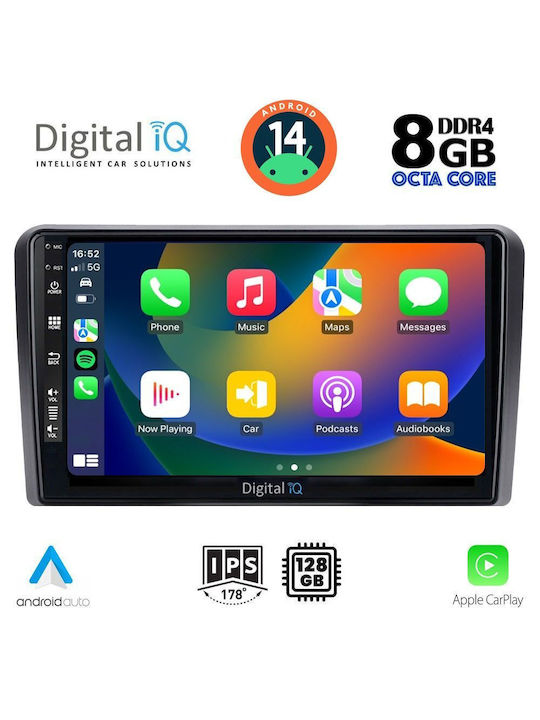 Digital IQ Ηχοσύστημα Αυτοκινήτου Opel 2004-2014 (Bluetooth/USB/AUX/WiFi/GPS/Apple-Carplay/Android-Auto) με Οθόνη Αφής 9"