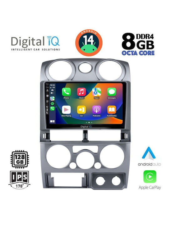 Digital IQ Car Audio System Isuzu D-Max 2008-2012 (Bluetooth/USB/AUX/WiFi/GPS/Apple-Carplay/Android-Auto) with Touch Screen 9"