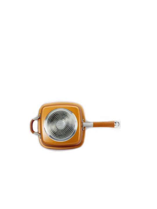 Tigaie Cu capac din Cupru cu Strat Antiaderent 8cm