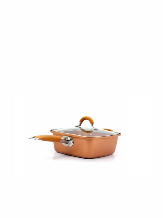 Tigaie Cu capac din Cupru cu Strat Antiaderent 8cm