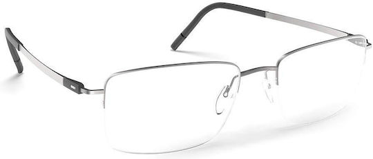 Silhouette Herren Metall Brillengestell Silber