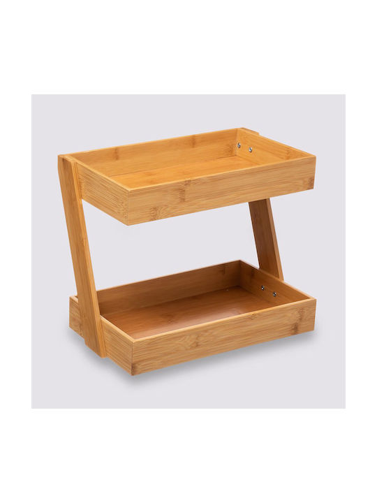 2-Tier Bamboo Organization Shelf 31.5x22.5x26cm