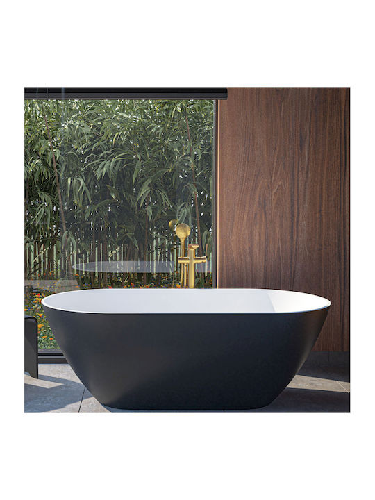 Sirene Cusco Freistehende Badewanne Acryl mit Hydrotherapie 165x85cm