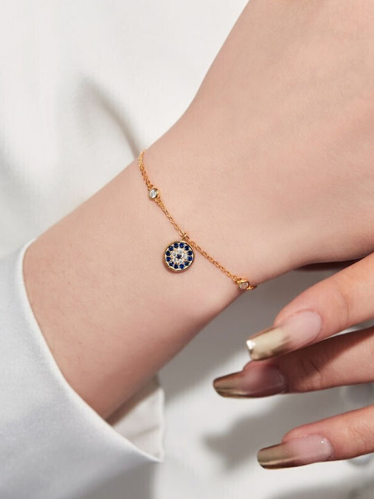 Jooliete Women's Bracelet made of Silver Gold Plated with Zircon