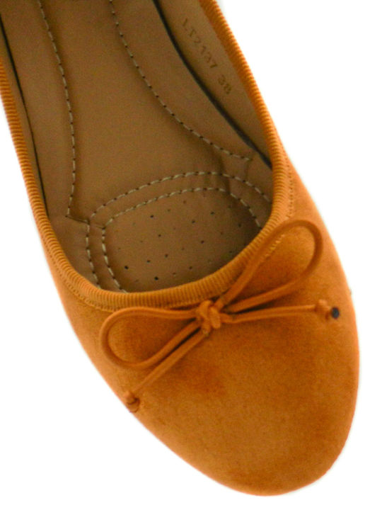 Damen Ballerinas in Braun Farbe