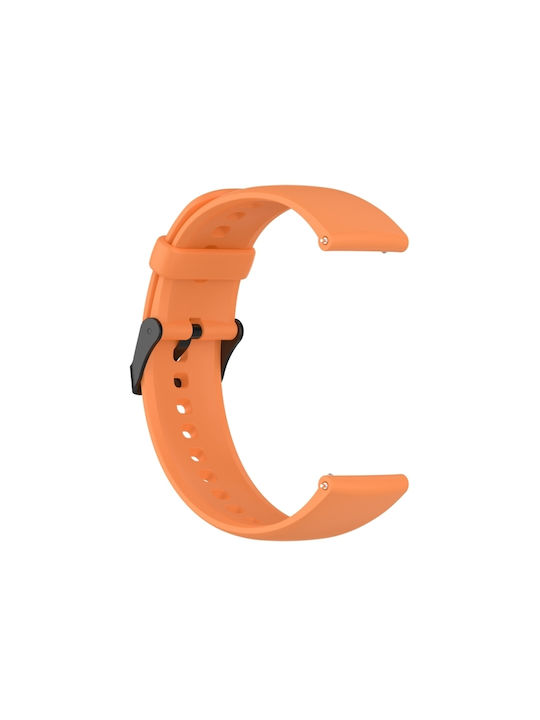 Huawei Watch 4 Watch 4 Pro Monochrome Silicone Watch Strap Stainless Steel Black Buckle Orange