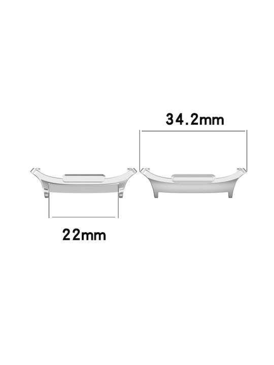 Conector curea ceas metalic din oțel inoxidabil negru pentru Samsung Galaxy Watch Ultra 47mm, 1 pereche, 22mm
