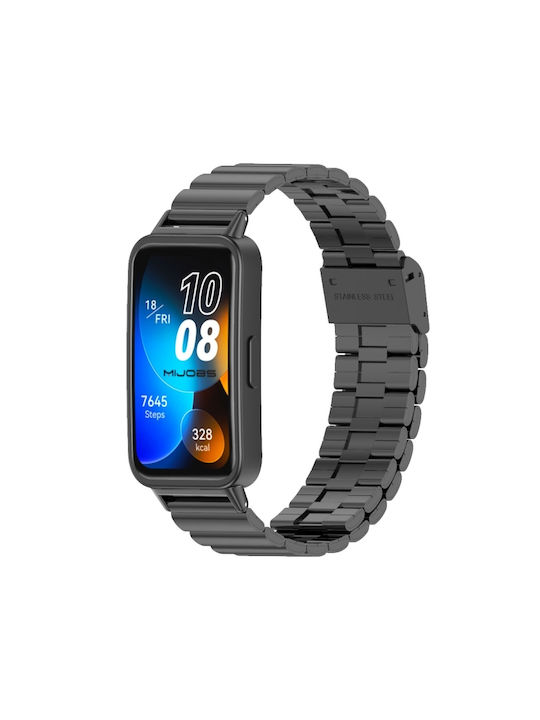 Curea Huawei Band 8 9 Mijobs cu Cataramă din Bambus din Oțel Inoxidabil Negru Curea Huawei Band 8 9 Mijobs cu Cataramă din Bambus din Oțel Inoxidabil Negru