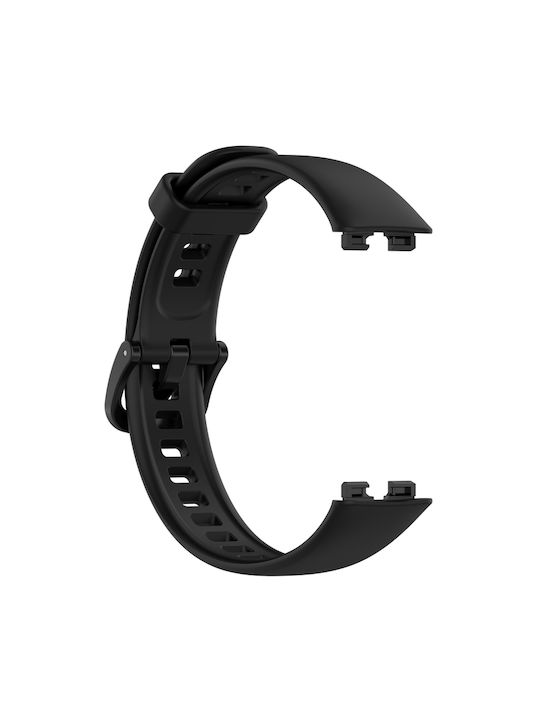 Huawei Band 8 9 9 Nfc Μονόχρωμη Ζώνη Σιλικόνης Πόρπη Μονόχρωμη Μαύρο