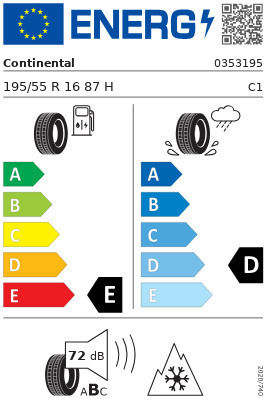 Continental Contiwintercontact Ts 830p Ssr 195/55R16 87H Зимна Автомобилна Гума За Пътнически Автомобил