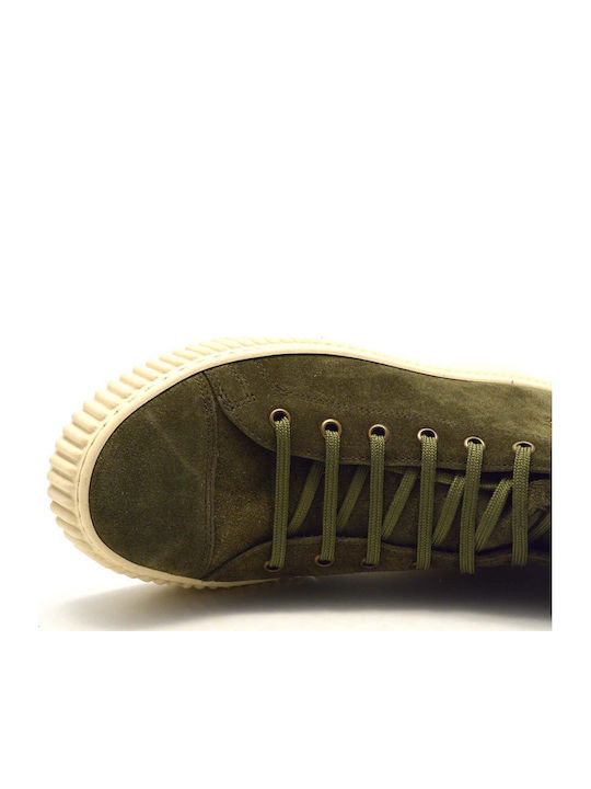 Suede Green Men's Boots Anatomical