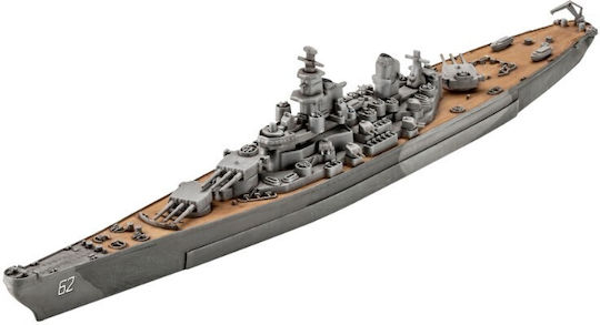 Revell Battleship Uss Modeling Figure in Scale 1:1200 with Glue and Paints 3cm.