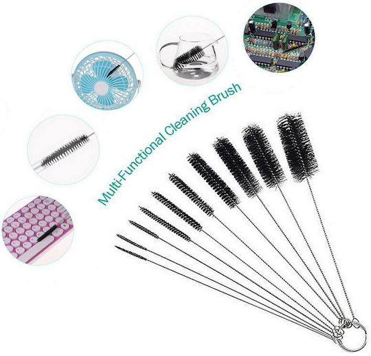 Set 10 Cleaning Brushes Zola Narrow Containers Small Corners Different Sizes From 2 Mm