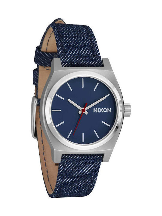 Nixon Medium Time Teller Ανδρικό Ρολόι 31mm Μπαταρίας με Μπλε Υφασμάτινο Λουράκι