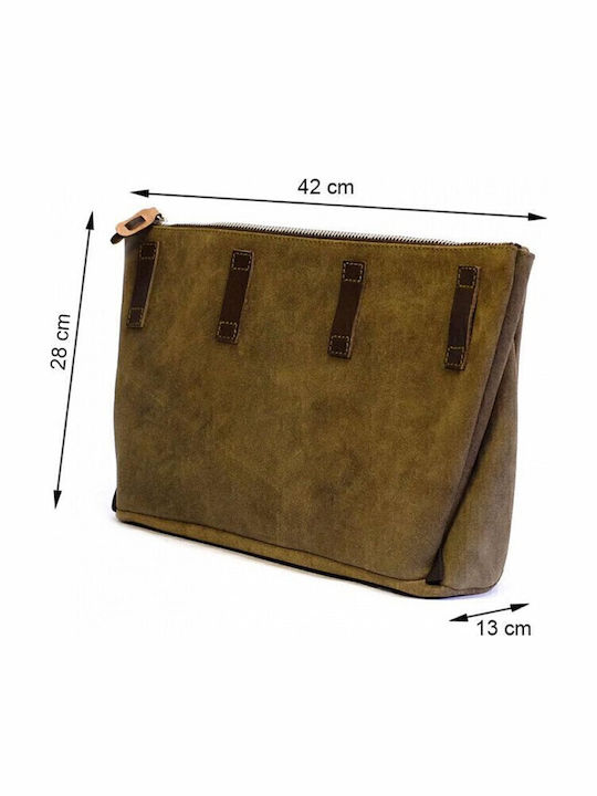 Leder Herren Tasche Bote Schwarz