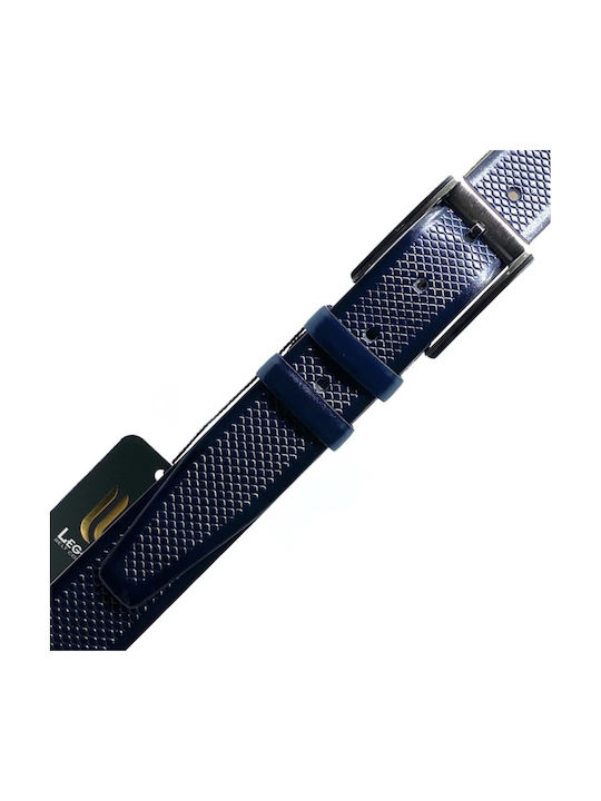 Herren Gürtel aus Künstliches Leder Blau