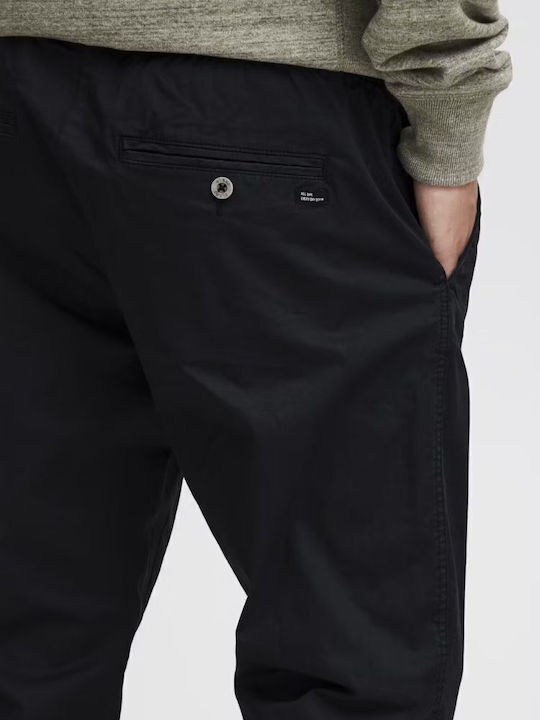 Trousers Elastic in Baggy Line Dark Blue
