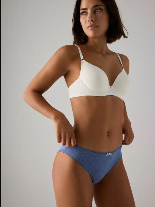 Βαμβακερά Damen Slip 2Pack Hellblau