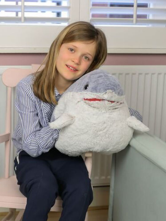 Noxxiez Kids Decorative Pillow Shark Light Blue 35x35cm