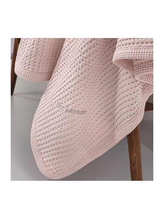 Guy Laroche Babydecke Kinderbett Waffel Rosa Pinky 110x140cm