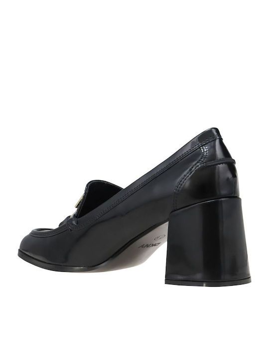 Leather Black Heels Priella
