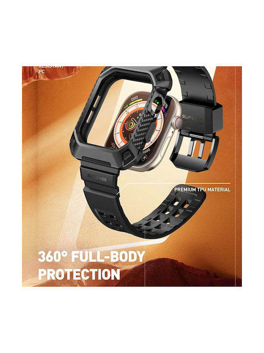 Supcase Unicorn Beetle Pro Plastic Case in Black color for Apple Watch 10 42mm