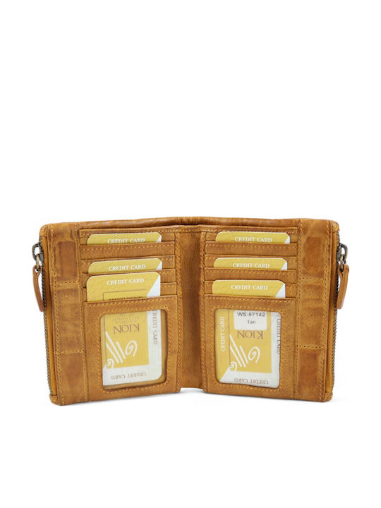 Small Leather Women's Wallet Brown