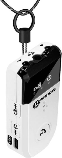 Geemarc Hearing Assistant Bluetooth 30db Volume Magnetic Collar White