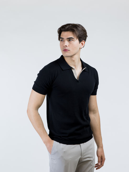 Polo Bluse Black