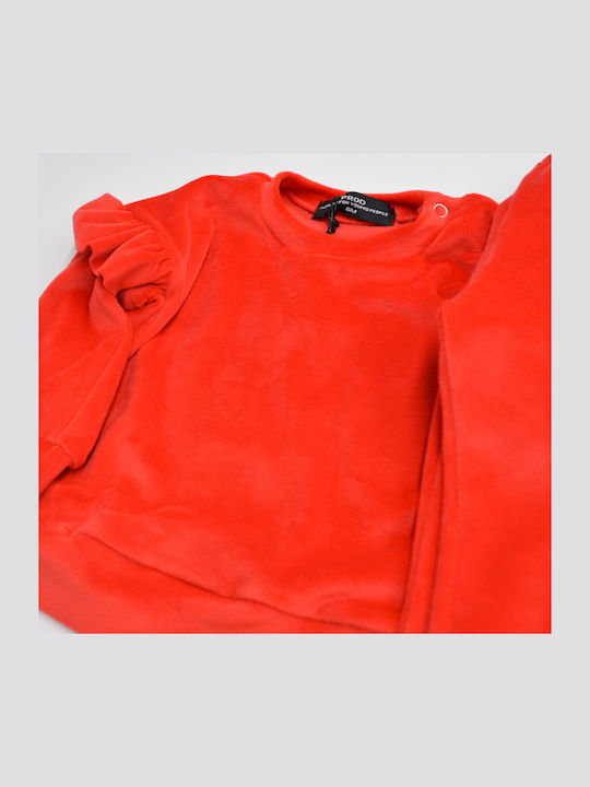 Kids Sweatpants Set Coral 2pcs
