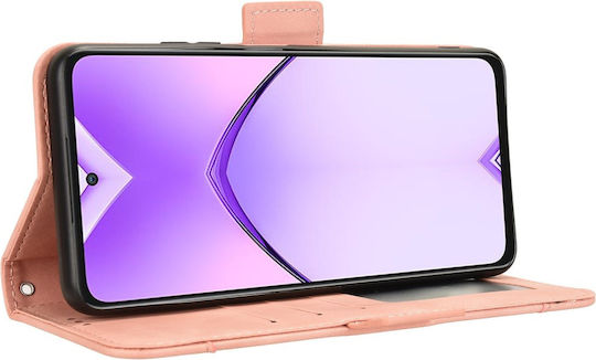 Book Δερματίνης / Πλαστικό / Σιλικόνης Ροζ (Oppo A80 5G)