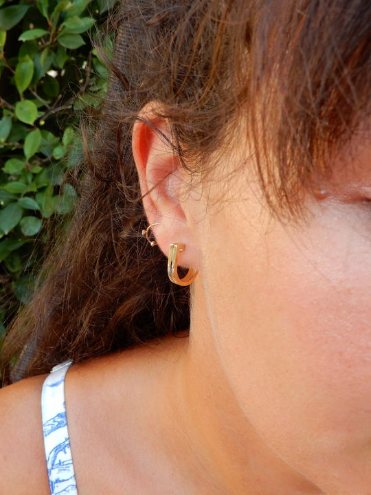 Art d or Earrings Hoops made of Gold 14K