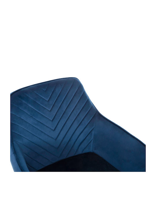 Latrell Dining & Kitchen Chairs Velvet Blue 2 Pieces 57x56x84cm