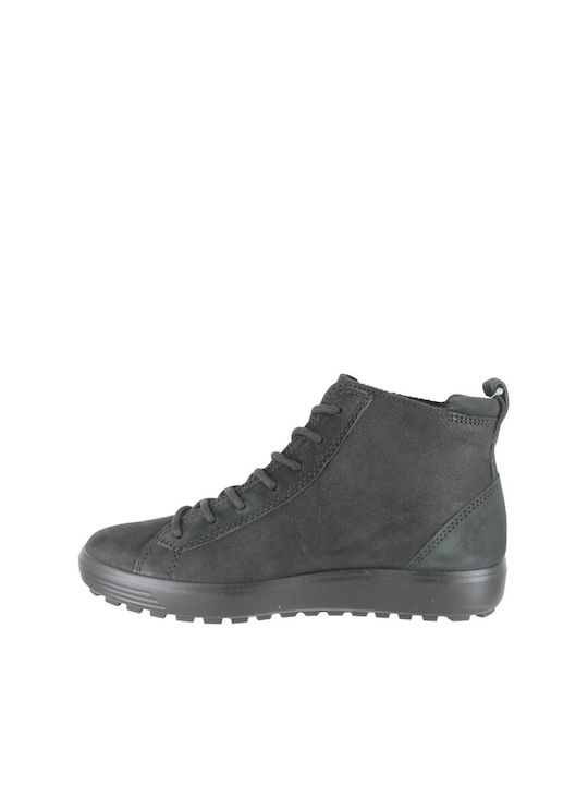 Leder Stiefeletten Damen Gray
