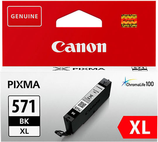 Canon CLI-571XL Γνήσιο Μελάνι Εκτυπωτή InkJet Μαύρο (0331C004)