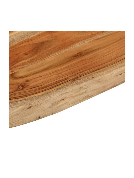 vidaXL Rectangular Bathroom Vanity Unit made of Solid Wood Acacia - Brown 80x60x2.5cm 370260 1pcs