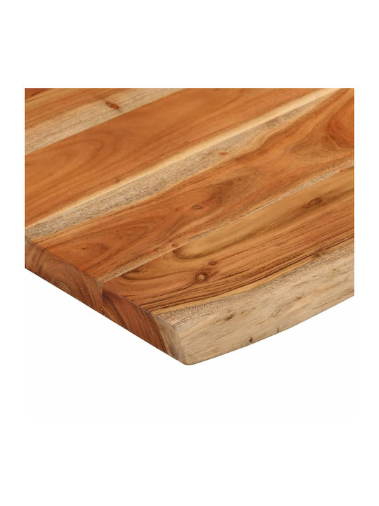 vidaXL Rectangular Bathroom Vanity Unit made of Solid Wood Acacia - Brown 80x60x2.5cm 370260 1pcs