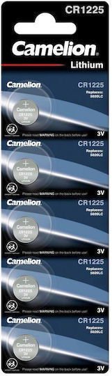 Camelion Lithium Watch Battery CR1225 3V 5pcs