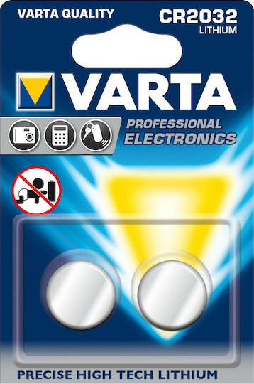 Varta Professional Electronics Batterien Lithium für Uhren CR2032 2Stück