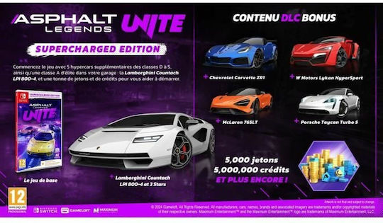 Asphalt Legends Unite Aufgeladen Edition (Code In A Box) Switch-Spiel - Vorbestellung