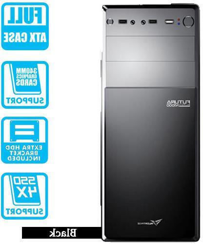Alcatroz Futura N1000 Midi Tower Κουτί Υπολογιστή Μαύρο