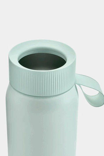 Chilly's Series 2 Switch Glass Thermos Stainless Steel BPA Free 750ml Lichen Green with Straw