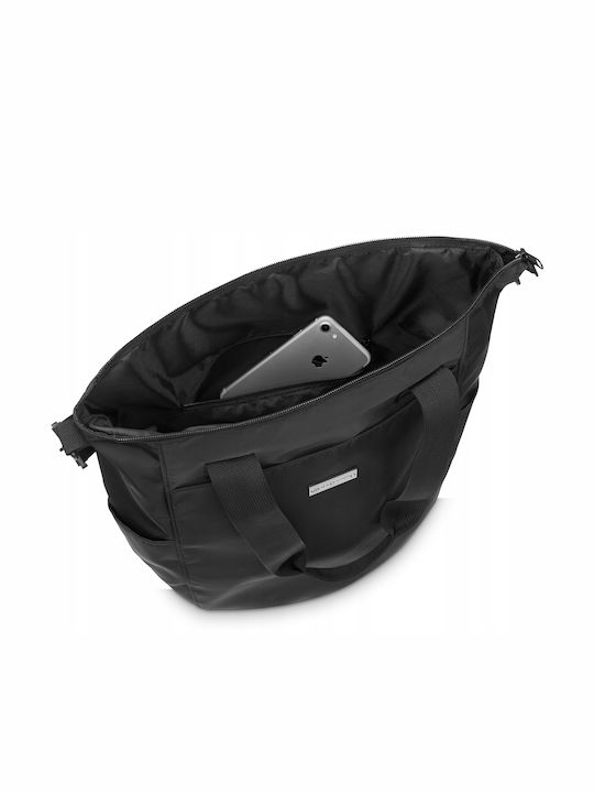 Geantă Dama Shopper Din Material Neagră