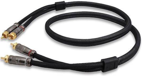 Ludic Interlink Кабел 2x RCA мъжки - 2x RCA мъжки 1м